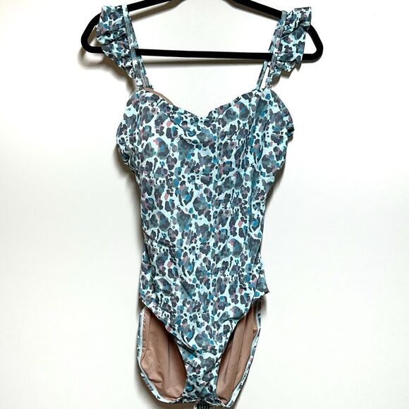 NWT Hermoza Leonor Flutter One-Piece Swimsuit Sz 14 Host Pick - Picture 7 of 11
